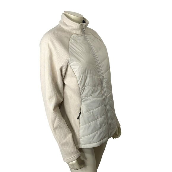 SPYDER WOMEN FULL ZIP IVORY JACKET L NEW WITH TAG‎ - Picture 3 of 11